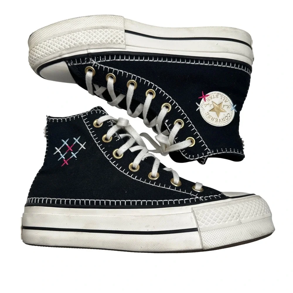 Converse Chuck Taylor All Star LIFT HI Crafted‎ Stitching Women's 6 A08731C